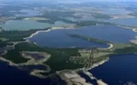 Lausitzer Seenland vista aerea