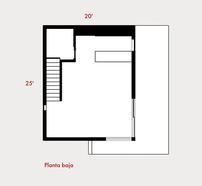 plano planta baja Fremont House