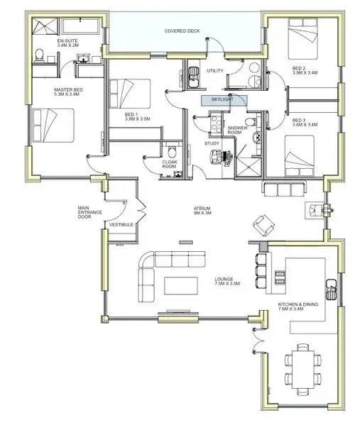 plano planta casa Schoolmasters