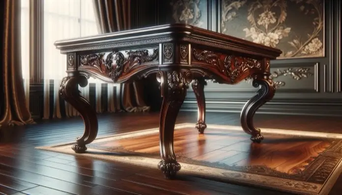 mesa estilo victoriano siglo XIX