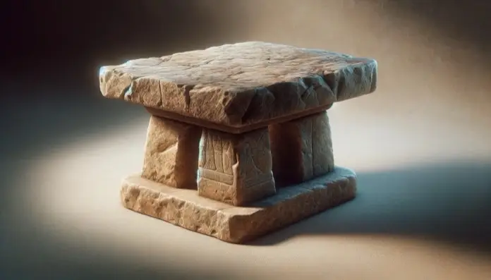 mesa primitiva de piedra