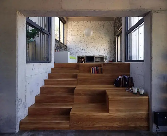 escalera madera Ö House