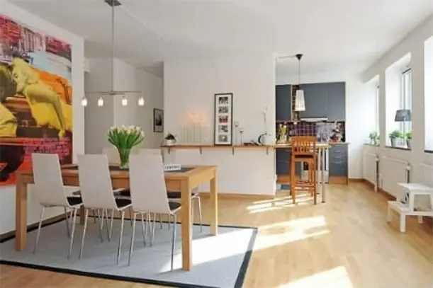 apartamento sueco sala de estar