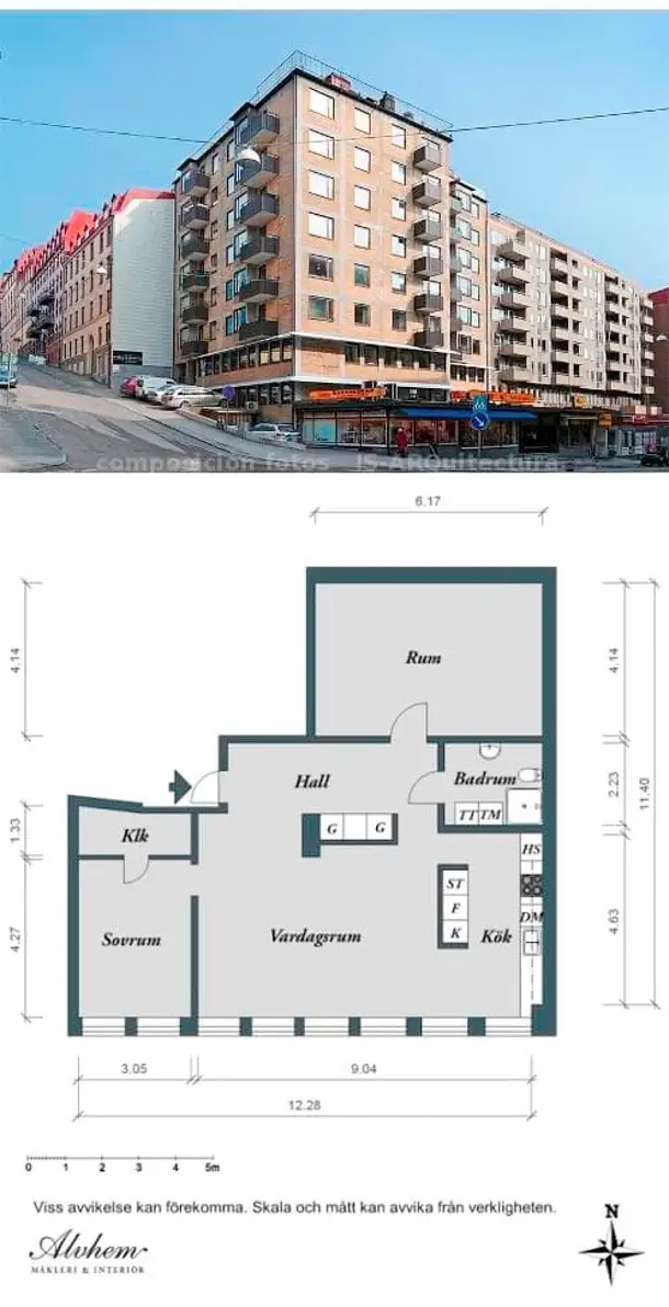 plano planta piso en Suecia