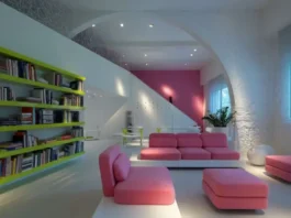 Pink House moderna decoracion