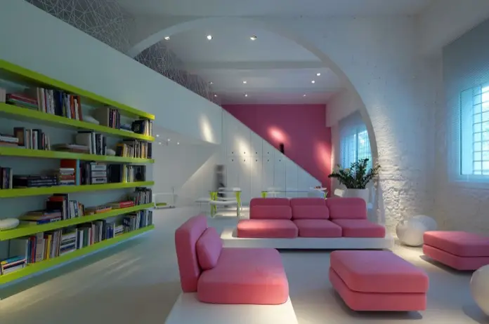 Pink House moderna decoracion