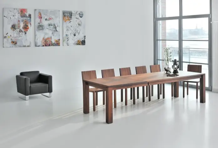 mesa de madera maciza Living