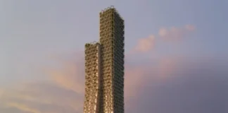 Bond Tower al atardecer