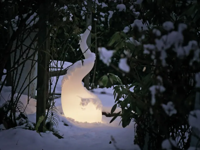 lampara Alien en la nieve