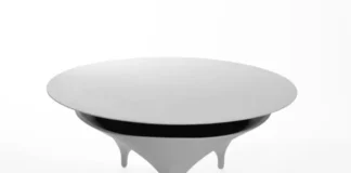 mesa de centro con música Acoustable
