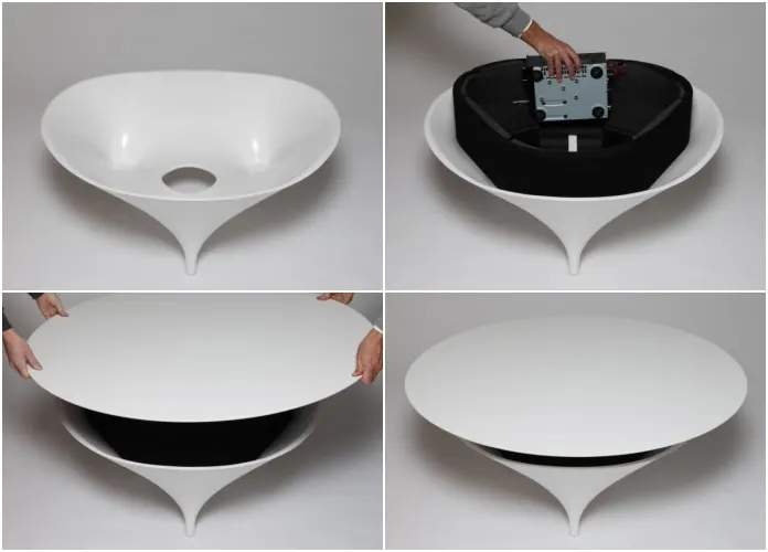 proceso montaje mesa Acoustable