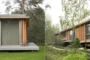 Fachadas de vivienda moderna de madera en Yngsjö.